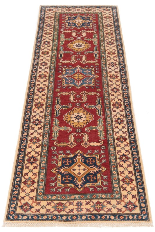Kazak 288x84 cm Hand Knotted Oriental Fine Nomadic Carpet Rug Runner gallery