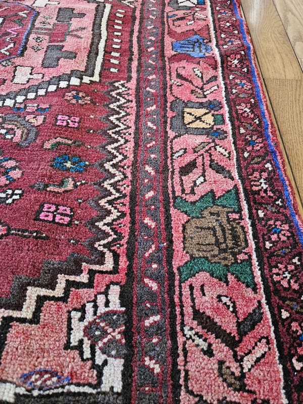 3.6 X6.9 ANTIQUE SERAPI HERIZ VEG DYE QUALITY TURKISH VINTAGE Hand Knotted gallery
