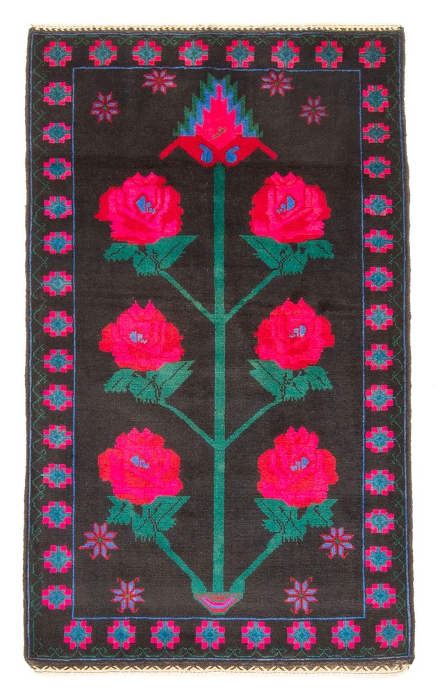 Vintage Traditional Hand-Knotted Area Rug 2'10" x 4'11" Oriental Wool Carpet