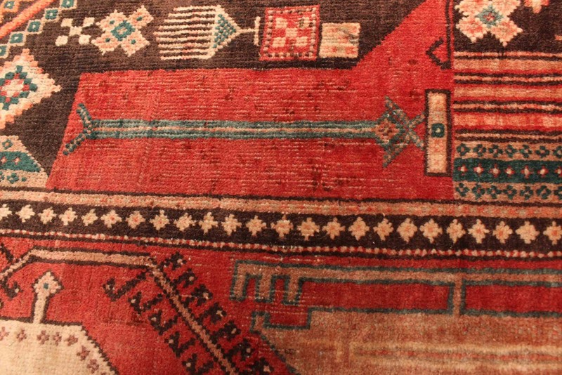 Vintage Hand-Knotted Area Rug 3'9" x 7'11" Traditional Wool Carpet gallery