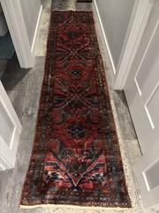 Circa 1920 Antique Middle Eastern Runner Rug Dimensions 10ft by 2ft5in