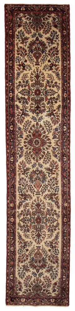 Vintage Hand-knotted Runner Rug 2'8" x 13'1" Traditional Oriental Wool Carpet