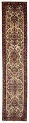 Vintage Hand-knotted Runner Rug 2’8″ x 13’1″ Traditional Oriental Wool Carpet