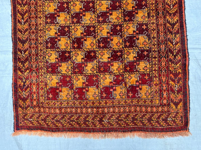 COLLECTORS' PIECE Vintage Stunning Natural Vegetable Dye Alla Mahmal Turkoman Ru gallery