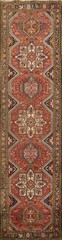 Traditional Runner Rug Handmade Wool with Intricate Patterns and Warm Hues 4×13