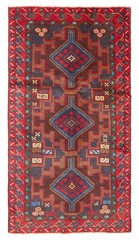Vintage 3’5″ x 6’3″ Traditional Hand Knotted Vegetable Dye Wool Area Rug