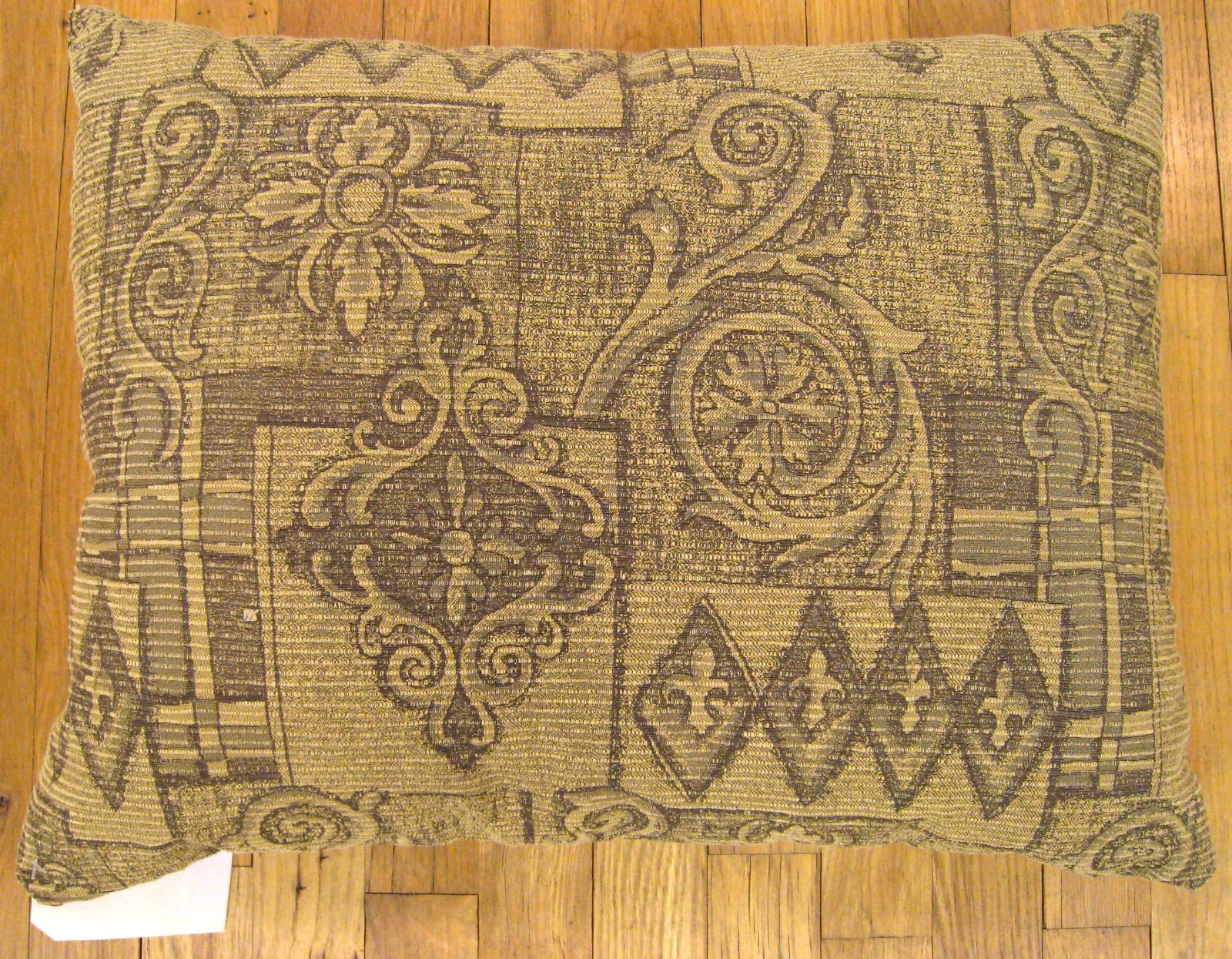 Vintage Decorative Pillow with Floro-Geometric Design on Both Sides! gallery