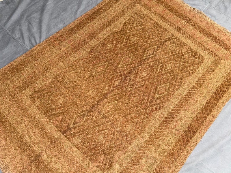 Camel Brown Faded Turkish Rug 4'4x6 Tribal Boho Geometric Vintage Area Rug gallery