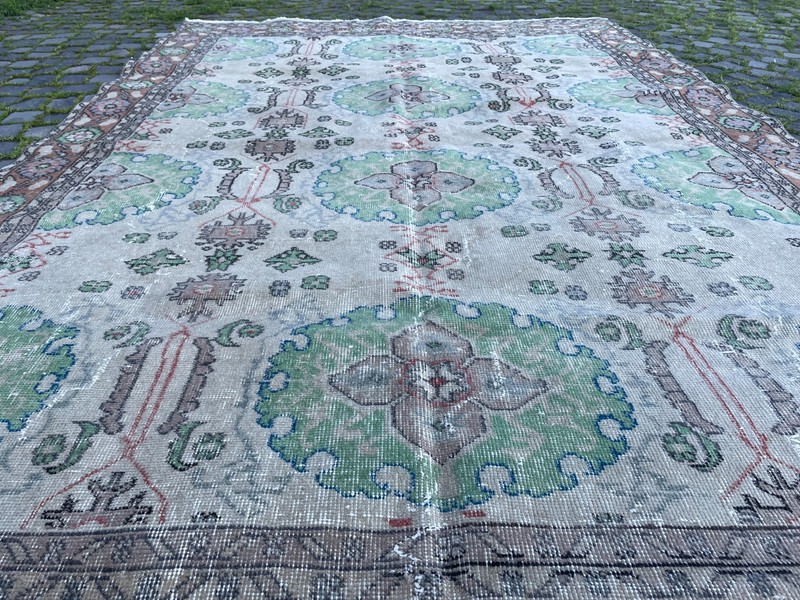 Bohemian Large Rug, Turkish Vintage Rug, Handmade Wool Rug, 6,5 x 10, ft gallery