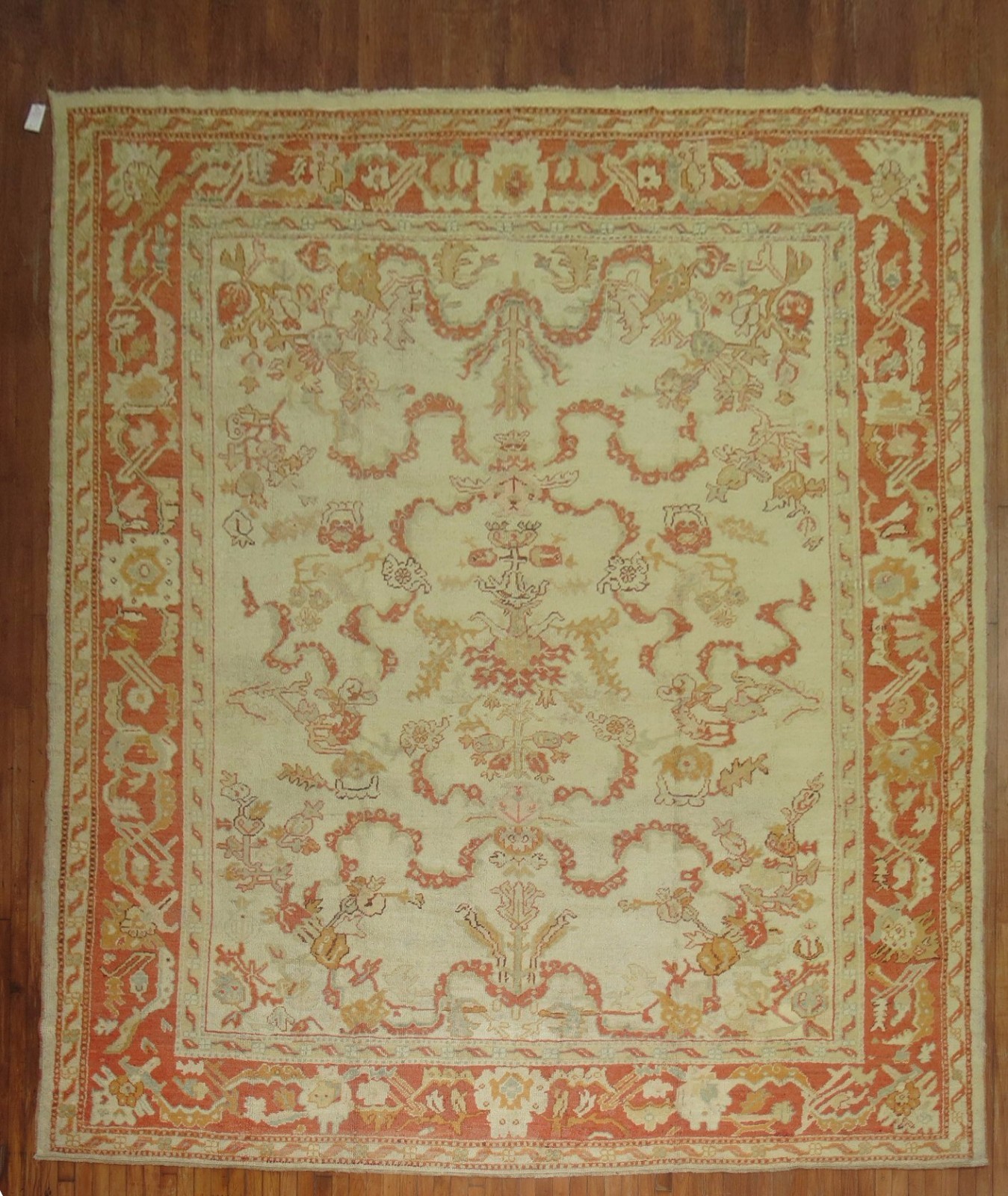 Antique Gorgeous Turkish Oushak Ushak Rug Size 10'6''x13'3'' gallery