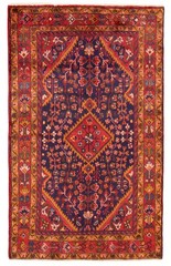 Vintage Traditional Hand-Knotted Area Rug 4’3″ x 7’1″ Oriental Wool Carpet