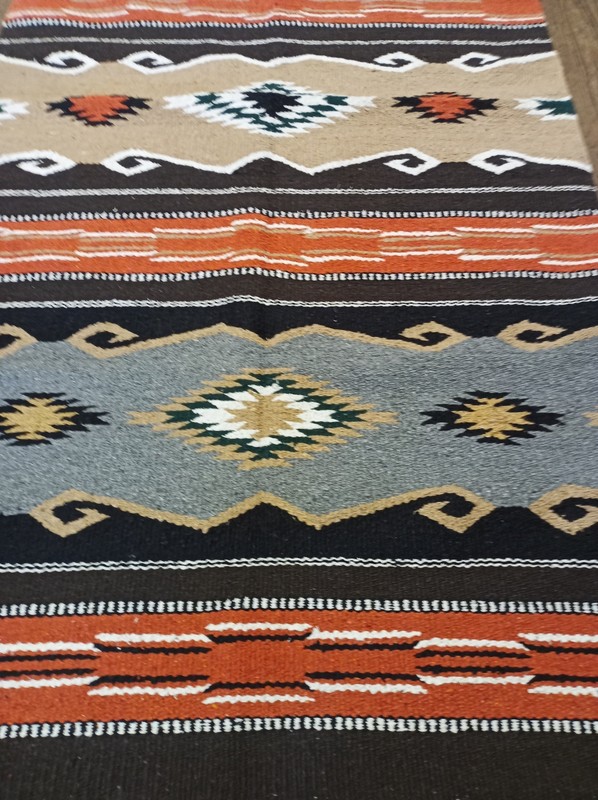 Handwoven Southwest Design Acrylic Rug; 4' X 6' gallery