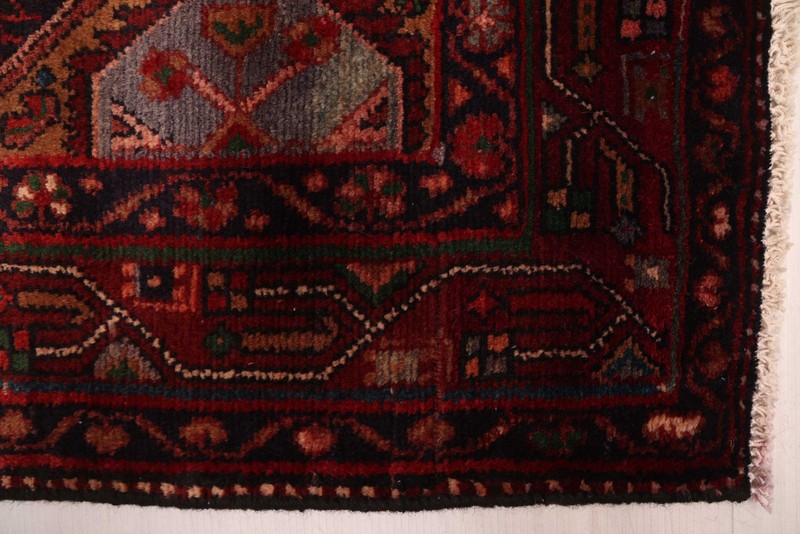 Vintage Hand-knotted Runner Rug 3'9" x 9'0" Traditional Oriental Wool Carpet gallery