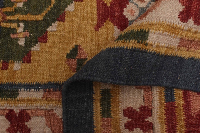 Vintage Hand Woven Area Rug 6'1" x 7'7" Traditional Wool Oriental Carpet gallery
