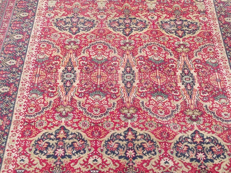 Traditional Vintage Red & Black Wool Handmade Oriental Rug 163 X 235 cm Carpet gallery