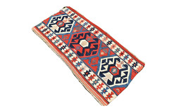 Terrific Antique Caucasian Mafrash Penel Shirvan Kilim Colletors Piece Kilim Rug