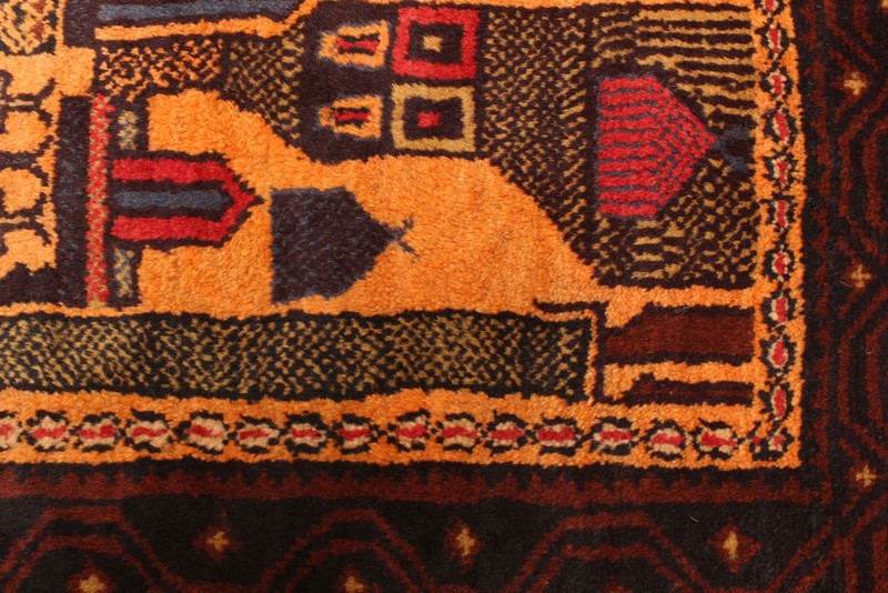 Traditional Vintage Hand-Knotted Area Rug 3'8" x 5'11" Oriental Wool Carpet gallery