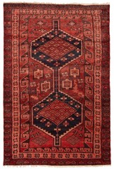 Vintage 5’3″ x 7’9″ Traditional Hand Knotted Vegetable Dye Wool Area Rug