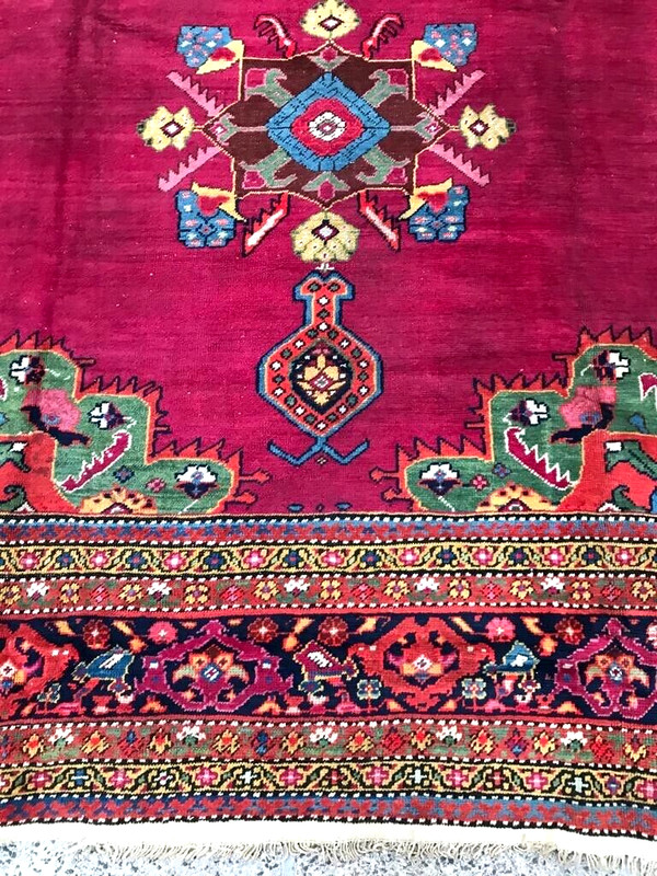 KARABAGH Southwest Caucasian Antique Carpet Circa : 1900 Size: 6’ 10” X 18’ 1” gallery