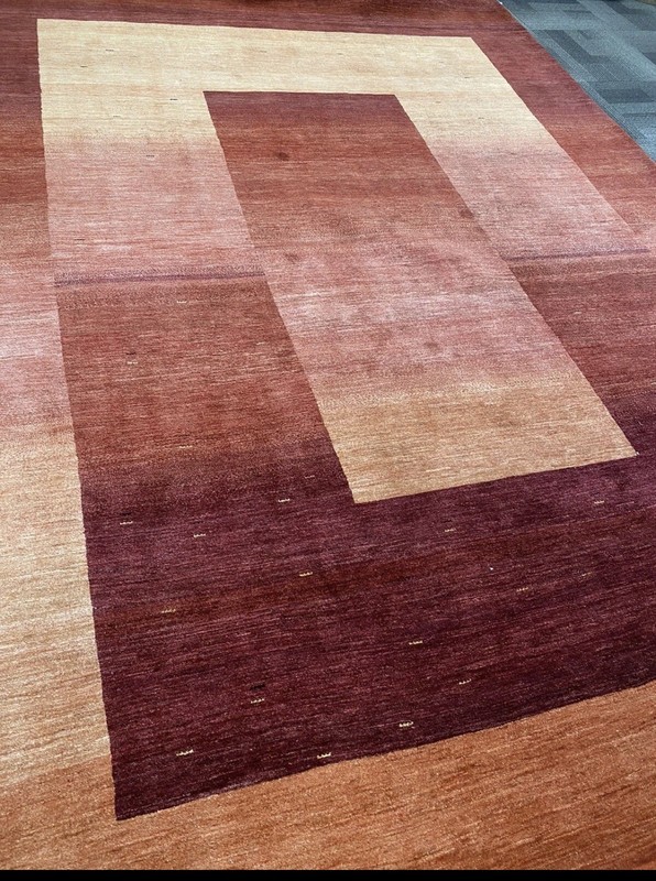 Authentic Area Rug modern hand Knotted 8 X 11 Ft Fine Quality Rust Gabbeh gallery