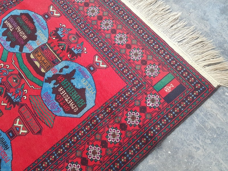 Nomadic Vintage Baloch Rug Sheep Wool Rug maldari rug 7x4 ft Afghan rug gallery