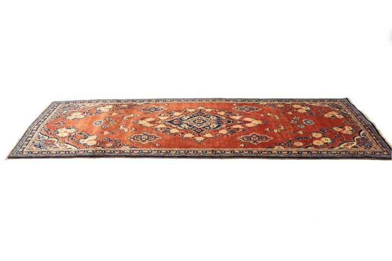 3'9 X 10'6 Vintage Oriental Runner Rug Tribal Floral Design Carpet 4X10 ft gallery