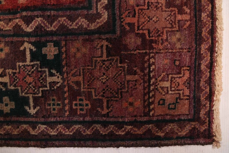 Vintage Hand-Knotted Area Rug 4'2" x 8'2" Traditional Oriental Wool Carpet gallery