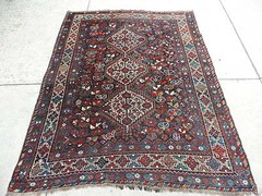 5x7ft. Antique Bownat Oriental Wool Rug