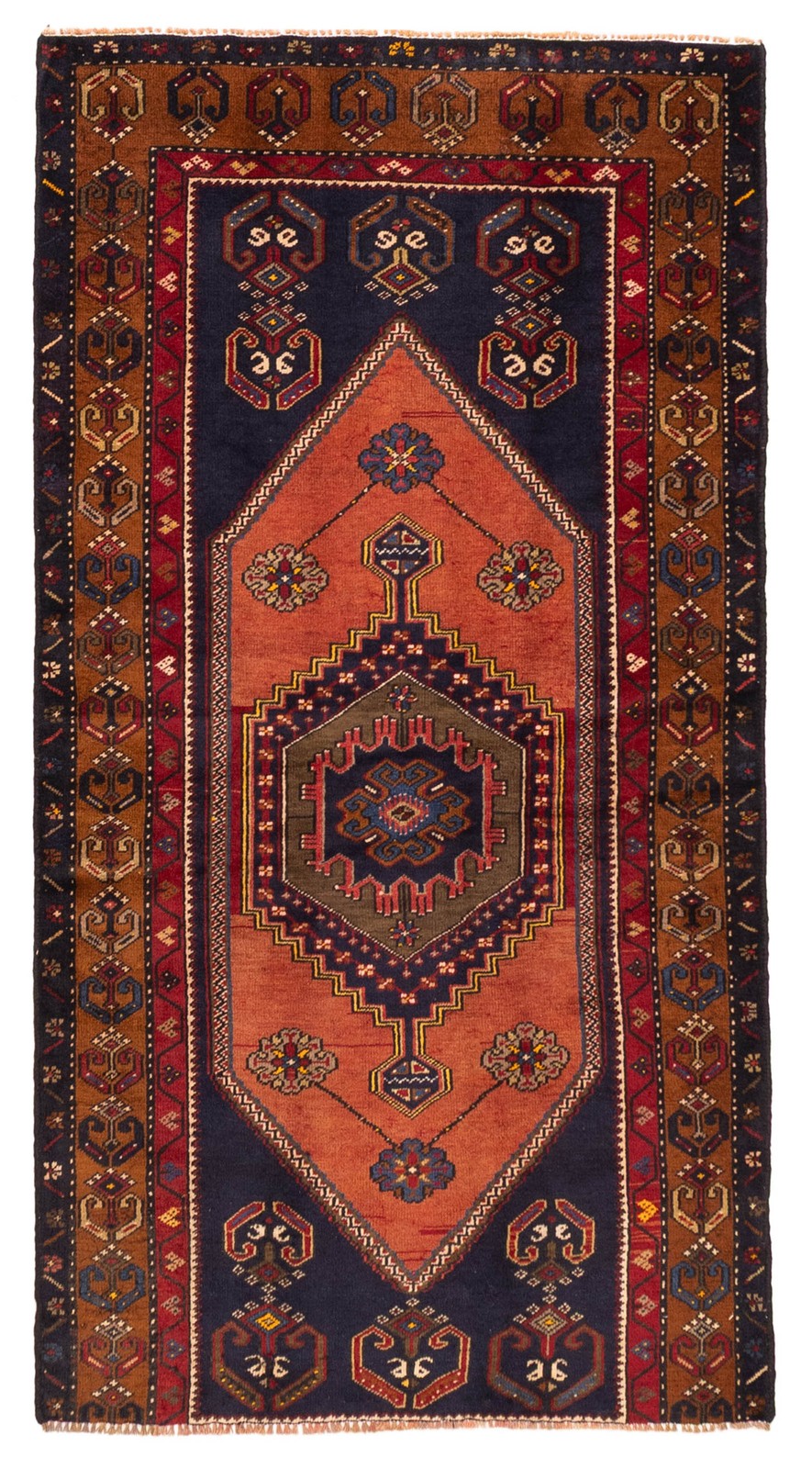 Vintage Traditional Hand-Knotted Area Rug 3'2" x 5'11" Oriental Wool Carpet gallery