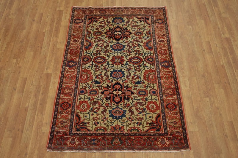 Pre-1900 Antique 4x6 Vegetable Dye All-Over Floral in Multicolor Area Rug gallery