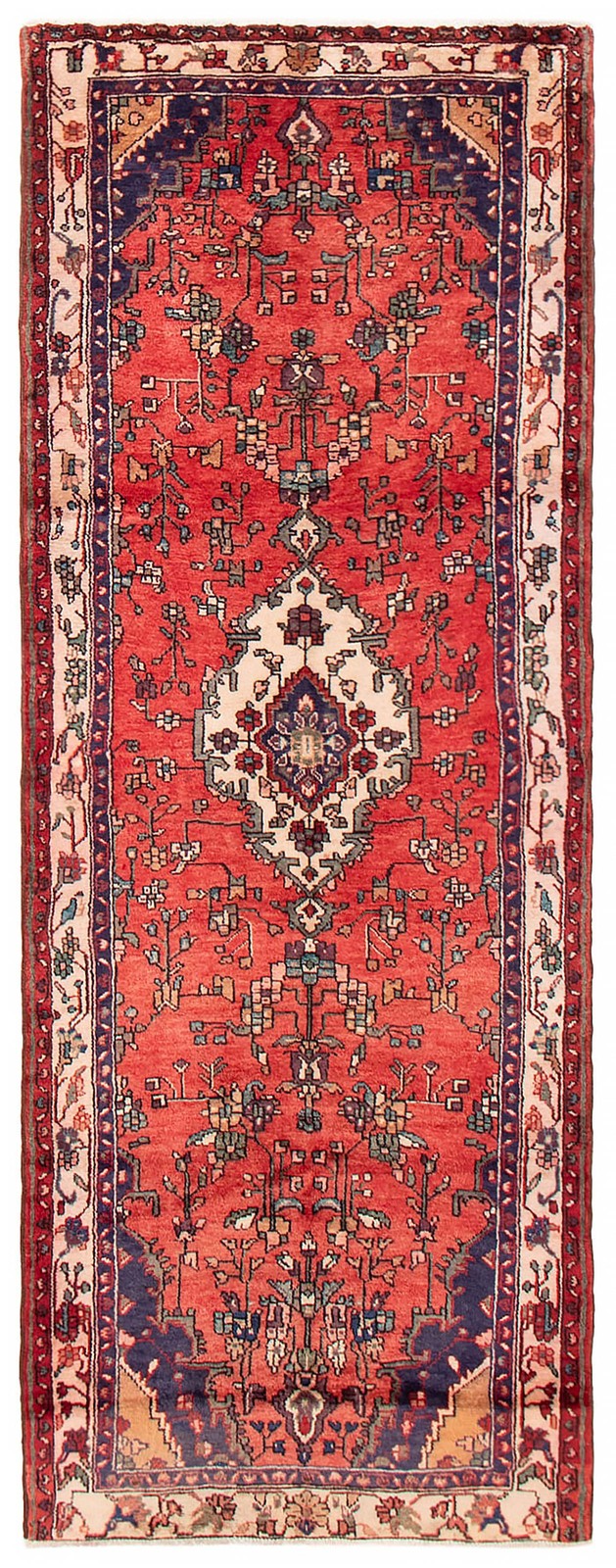 3'6" x 9'3" Vintage Hand-knotted Runner Rug Traditional Oriental Wool Carpet gallery
