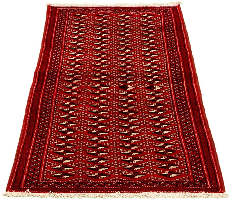 Vintage 3'9" x 7'1" Traditional Hand Knotted Vegetable Dye Wool Area Rug gallery
