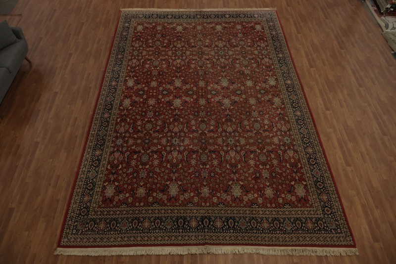Traditional All-Over Large Rug 11x16 Hand-knotted Wool Vintage for Living Room gallery