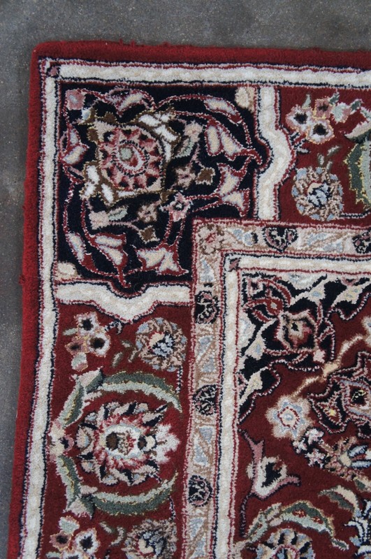 Vintage Chinese Oriental Sino Floral All Over Medallion Area Rug Carpet 5' x 8' gallery
