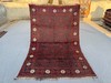 Red Blue Afghan Hand Knotted Wool Rug 4'10x7'4 Vintage Geometric Floral Area Rug gallery