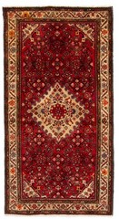 Vintage 3’6″ x 6’7″ Traditional Hand Knotted Vegetable Dye Wool Area Rug