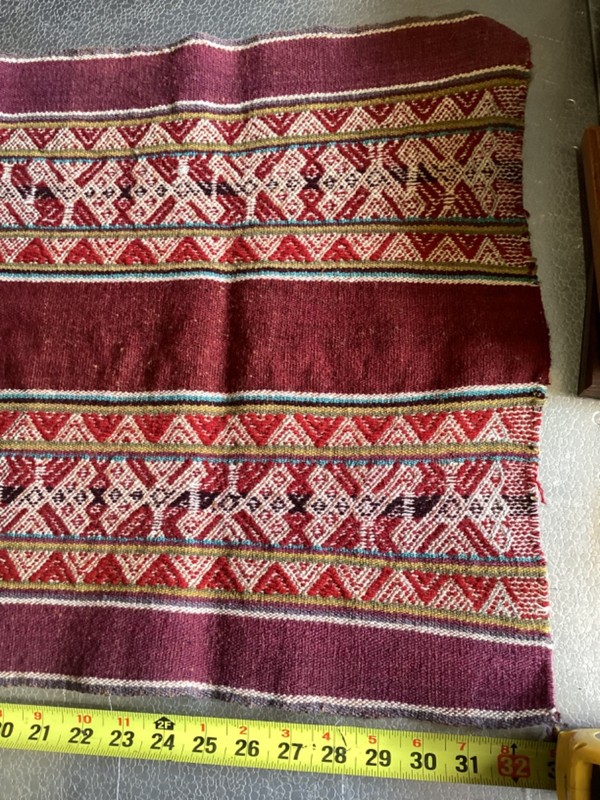 Peruvian Textile 33” x 8” Rug/Matt in Very Good Condition gallery