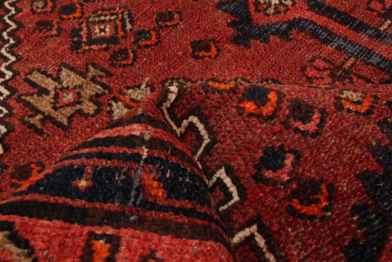 Vintage 4'0" x 6'9" Traditional Hand Knotted Vegetable Dye Wool Area Rug gallery