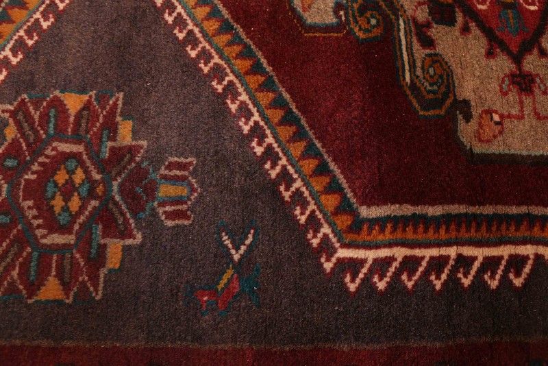 Vintage Hand-knotted Runner Rug 3'7" x 9'5" Traditional Oriental Wool Carpet gallery