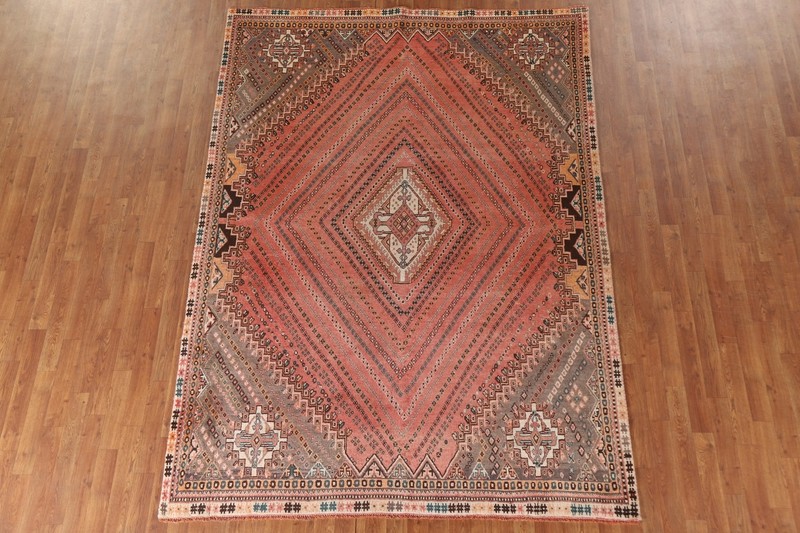 Vintage Wool Traditional Handmade Rug 6x9 Geometric Living Room Carpet gallery