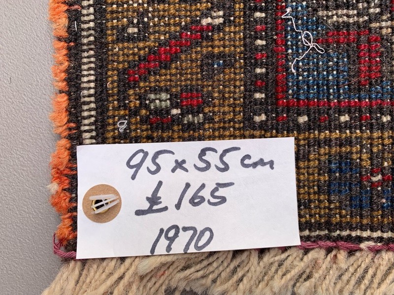 Small Vintage Turkish Rug 95x55 cm, Short Runner, Tribal, Shabby Chic gallery