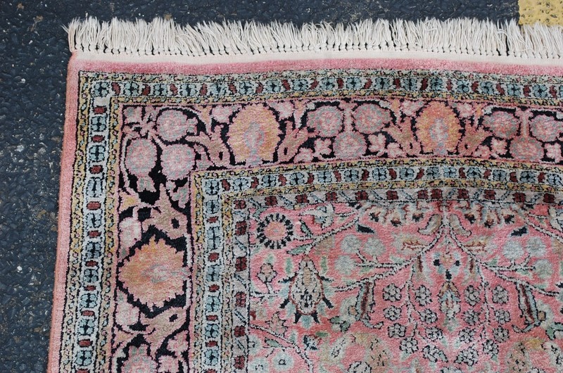 NATURAL WOOL Old Oriental Rugs,Hand Woven,knotted size Approximately 3'2" × 23' gallery
