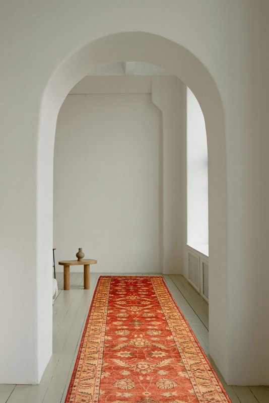 2'8" x 16'10" Vintage Hand-knotted Runner Rug Traditional Oriental Wool Carpet gallery