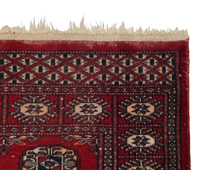 Aprx 2.5 X 12 Afgahn Hand Knotted Turkmen Bokhara Rug Antique Runner Wool Carpet gallery