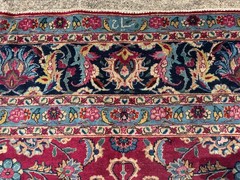 9×12 COLORFUL ANTIQUE RUG SIGNED VINTAGE ORIENTAL handmade hand-woven fine old