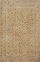 Antique Muted Rust Wool Hand-knotted Vegetable Dye Traditional Area Rug 7×10