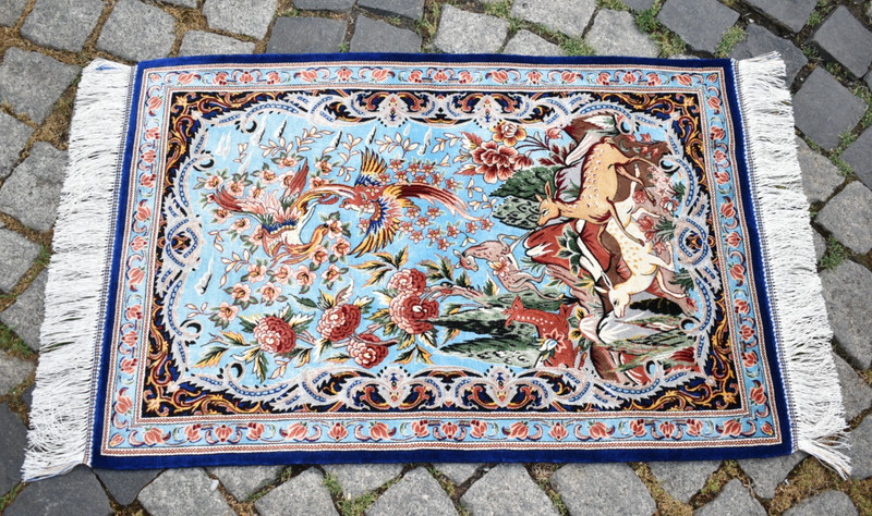 Silk Bamboo Rug 100 % Bamboo Silk Rug 2 x 3 ft Home Decor Rug Bamboo Wall Rug gallery