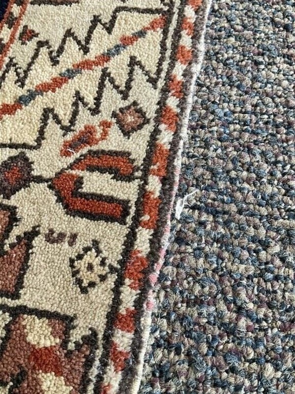 Antique Caucasian Shirvan Gendje Rug 3.8x4.11 Wool Hand Knotted Tribal Geometric gallery