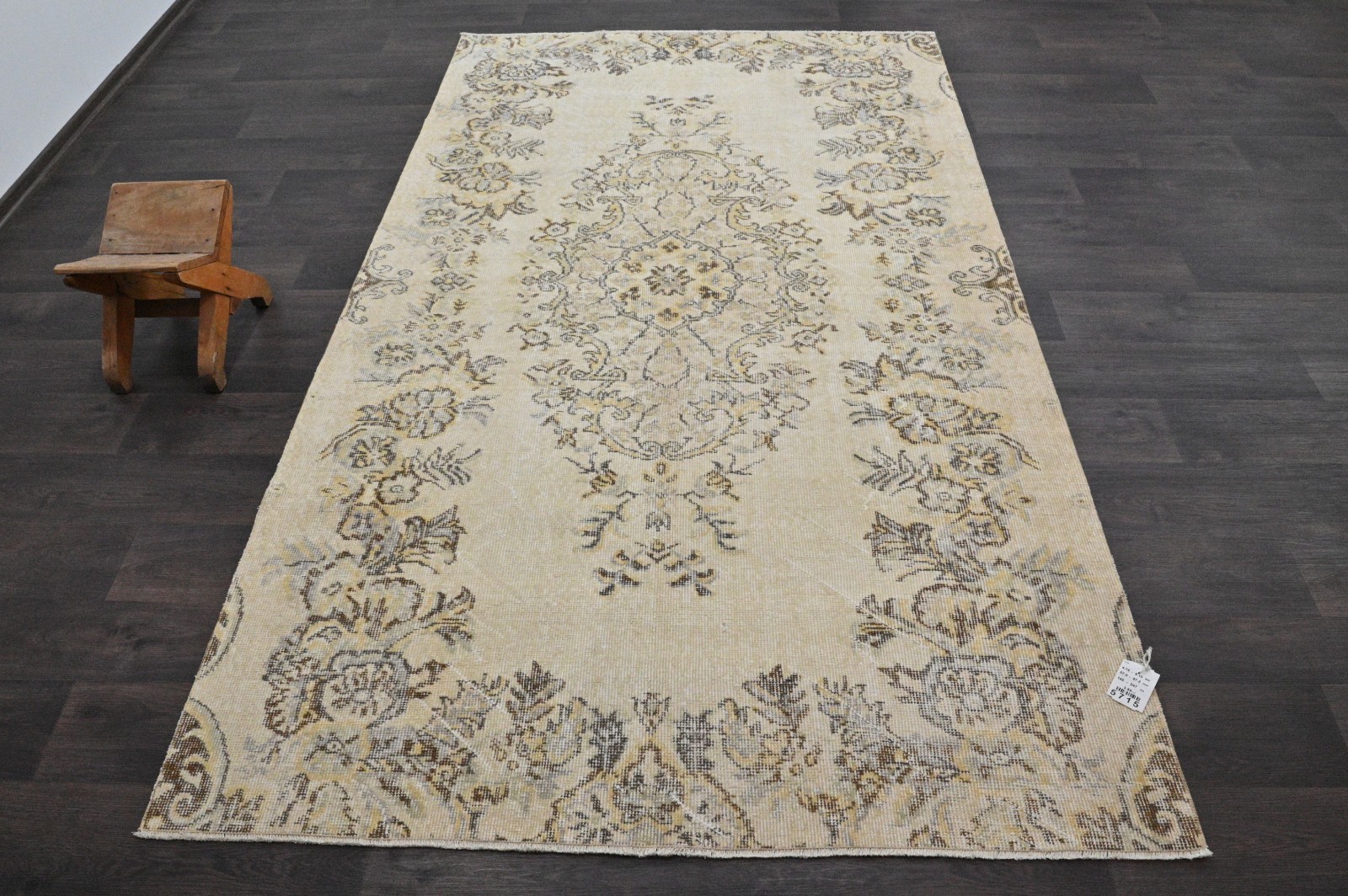 Oushak Turkish Vintage Rug 5x8 Kilim Rug Anatolian Handmade Boho Decor BEIGE gallery