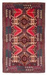 Vintage Hand-Knotted Area Rug 2’8″ x 4’7″ Traditional Oriental Wool Carpet